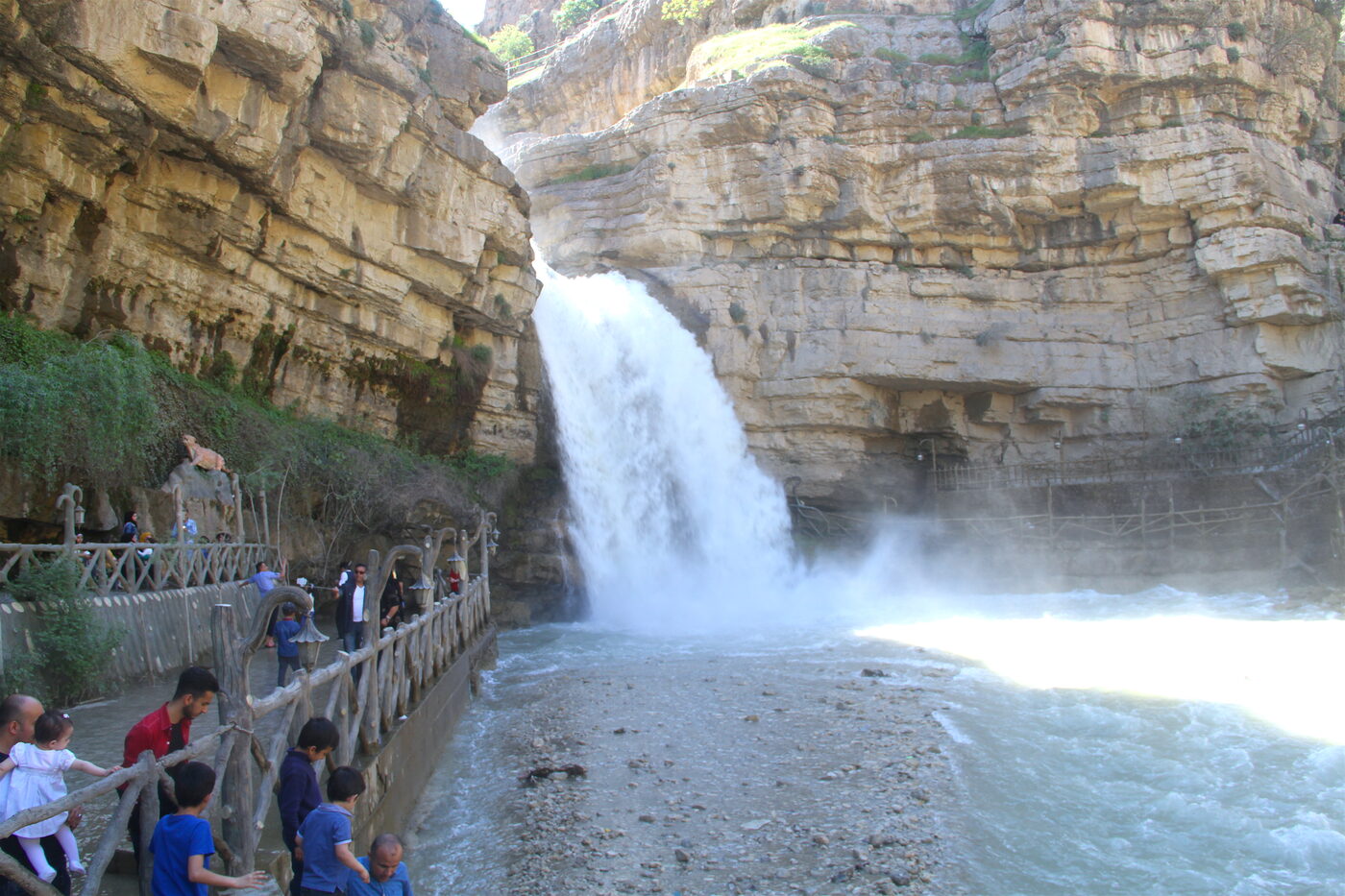 Gali Ali Beg Waterfall in the Kurdistan Region of Iraq