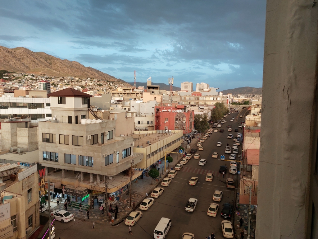 View from a hotel in Duhok, Kurdistan Region